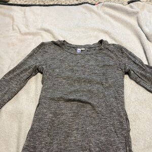 Gray Long Sleeve Kids Shirt